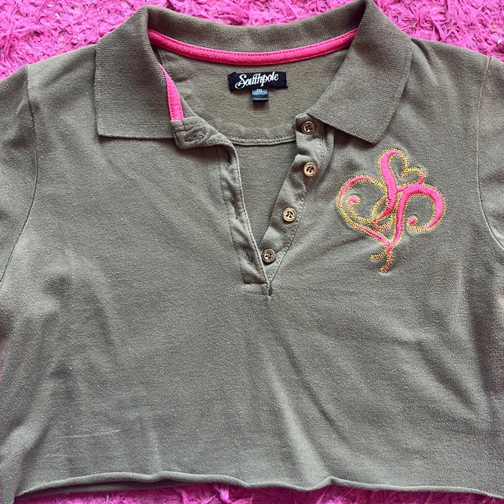 SOUTHPOLE CROPPED POLO